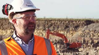 Hitachi ZX890LCR-6 at Hanson Shap Beck Quarry