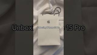 Unboxing iphone 15 pro! #apple #iphone15 #iphone15promax #unbox #unboxing