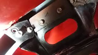 MTD snow blower paddle repair