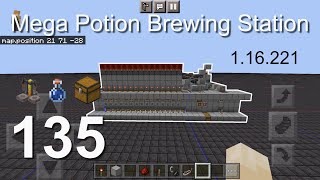 Minecraft Bedrock Tutorials(135) - How to build a Mega Potion Brewing Station (1.16.221)