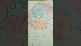 realistic super Saiyan blue Kioken drawings 💯💯