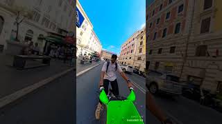 Biking with the Insta360 X4 in Rome 🇮🇹 #insta360 #italy #rome #travel