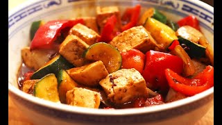 How to make Tofu in Black Bean Sauce! Easy, Tasty Vegan Recipe!!!