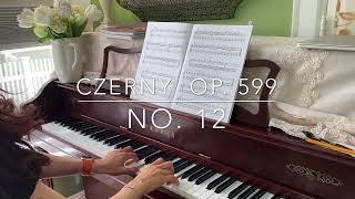 Czerny op.599 No. 12 piano video demonstration piano teacher Shauna Shang