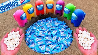 Experimental Fruity Mentos VS Coca-Cola Mentos Underground Bubble Ice Cream satisfying video