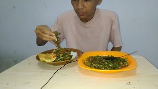 BUKA TERAKHIR SAMBAL TUMIS PAKIS TERONG RIMBANG DENGAN TELOR DADAR || ANAK KOS