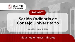 #EnVivo I 🔴 Sesión de Consejo Universitario N°11