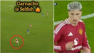 Alejandro Garnacho poor decision making & missed chances Vs Chelsea