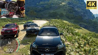 OFFROAD Convoy Toyota Tacoma & Mercedes-Benz X-Class | The Crew Motorfest | Thrustmaster Wheel