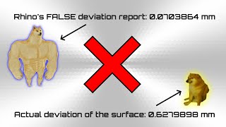 Bug: Rhino reports false deviation values