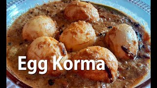 Egg Korma–Dimer Korma–Shahi Egg Kurma – Special Egg Masala Curry Recipe – Bengali Egg Recipe