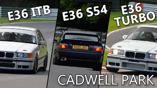 E36 ITB vs E36 S54 vs E36 Turbo Cadwell Park 27th August 2020