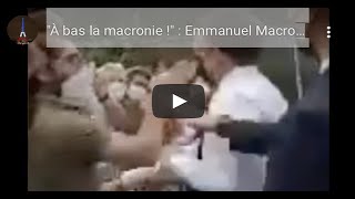 Fransa Cumhurbaşkanı Macron'un yüzüne tokat attı