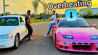 Teaching my CAMERA MAN to DRIVE STICK in my TWIN TURBO JDM 300ZX. My poor clutch was not happy.