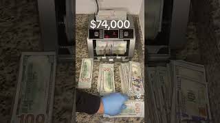 $74,000 Money Counter - Millionaire Manifestation