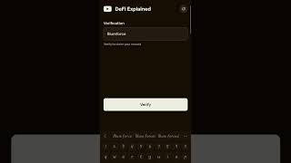 Blum Academy Defi explained verification code | keyword | Blum code #blumcode #blumacademy #blum