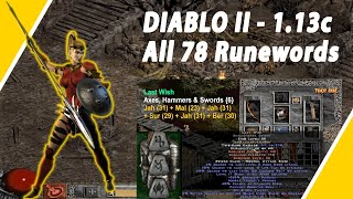 Diablo 2 Runeword Recipes - How To Create All 78 Runewords ?