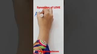 Synonyms of LOVE| Synonyms #shorts #English #youtubeshorts