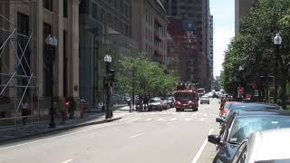 Boston Fire Dept Engine 10 Responding