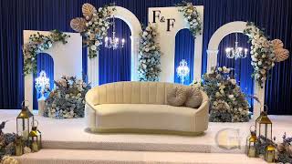 Wedding Dais Baby Blue decorated by Glamz Gallery