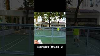 Badminton camera! Hawkeye thumb cam 2 #badminton #badmintonlovers #sports