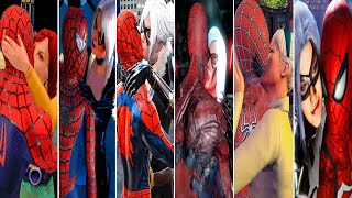 All The Romantic Moments And Kissing Spider-Man games (2002-2022)