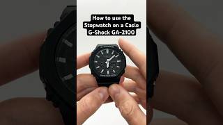 How to use the Stopwatch on a Casio G-Shock GA-2100 | Casioak Manual Insyructions