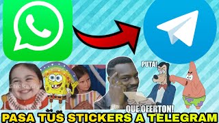 Cómo pasar STICKERS de WHATSAPP a TELEGRAM (MUY RÁPIDO Y FÁCIL) [Sin apps externas]