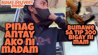 ANG LAKI NG TIP NI MADAM, SULIT ANG PAGHIHINTAY /BUHAY DELIVERY RIDER