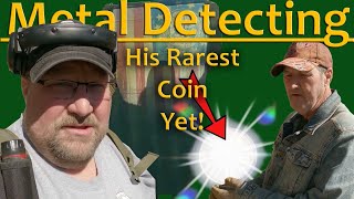 #286 Metal Detecting, His Rarest Coin Yet! And Old Beer