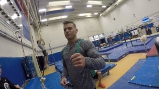 Hanging out with Sam Mikulak and Chris Brooks