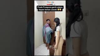 Emang ada aja kelakuan si cowok nih .. kalo keliatan gimana tuh?  #prank #prankvideo #prankindonesia