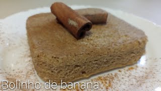 Bolinho de banana com canela | ótima receita para comer com um cafezinho sem açúcar