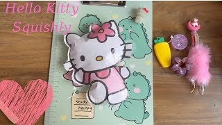 👻Paper Diy 👻 Hello Kitty Squishy🎀 ASMR Squishy Hello Kitty ♥️♥️ #papercraft #hellokitty #squishy#diy