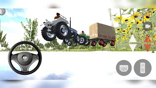 Indian Tractor Trolley Driving simulator ramp Android Classic phone Gameplay video #39