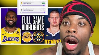 DO NOT BLAME THIS L ON LEBRON.. #7 LAKERS at #2 NUGGETS | FULL GAME 2 HIGHLIGHTS