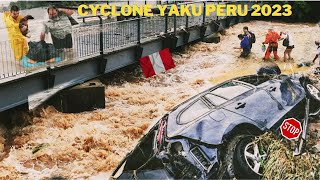 watch 🚨 Brutal Destruction in Peru! severe flash floods hit cities. shock floods cyclone Yaku