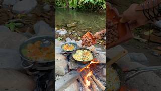 Resep pare isi daging&nasi goreng ananas(Stuffed bitter melon with meat & ananas fried rice)🇮🇩🏕️