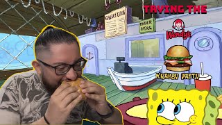 FIRST TIME!! Trying the Wendy’s Krabby Patty!!