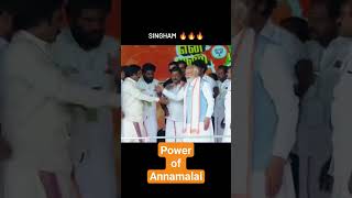 Power of Annamalai. #tamilnadu #modiji #annamalai