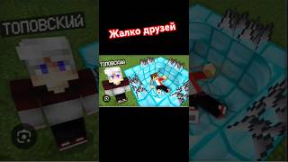 жалко друзей,кому жалко лайк ❤️ #minecraft