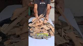 Jangan buang potong kayu seperti ini❗👉videonya biar kamu paham😱😱#karyakreatif #idekreatif #seniman