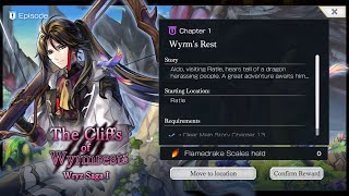 Another Eden Global 3.3.100 The Cliffs of Wyrmrest Wryz Saga I: Chapter 1 Wyrm's Rest Walkthrough