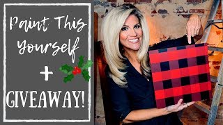 How to Paint Buffalo Plaid