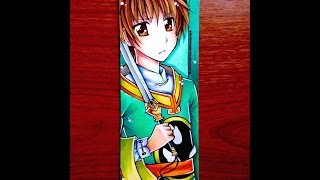 Commission Speedpaint: Syaoran Li Bookmark [Watercolor & Copic Markers]