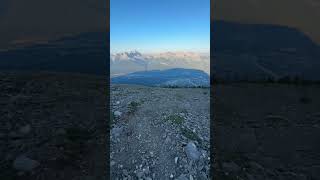 Morning trail run on grotto #mountains #canmore #hiking #banff #canadianmountains