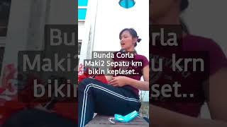 Hari Pertama Kerja kepleset krn sepatu licin, bunda Corla marahin sepatunya #bundacorla