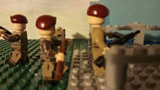 WW2 Lego Pegasus Bridge D,Day battle. Stopmotion animation.