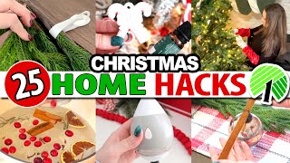 🎄25 *BEST* Christmas Home HACKS! STRESS FREE Dollar Tree ideas 2024