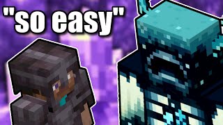 The EASIEST Way To Kill The Warden In Minecraft v1.19!